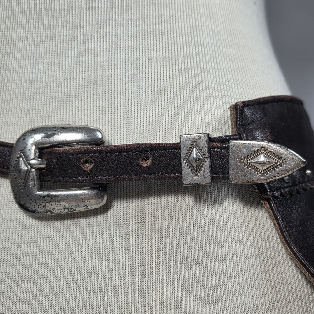 Vintage Tribe America Made In USA Hip Studded Fringe Western Festival Belt Large - Picture 5 of 12